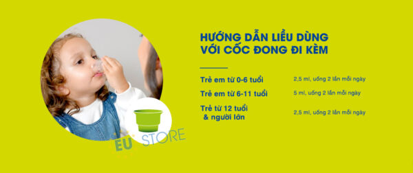 Hướng dẫn sử dụng Siro ho prospan Đức chai 100ml dùng cho bé từ sơ sinh | eustore.com.vn