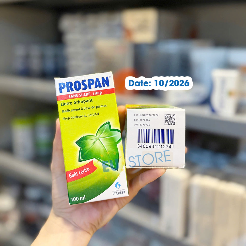 Siro ho Prospan Pháp Sans Sucre 100ml – Giảm ho có đờm cho trẻ từ 2 tuổi | eustore.com.vn