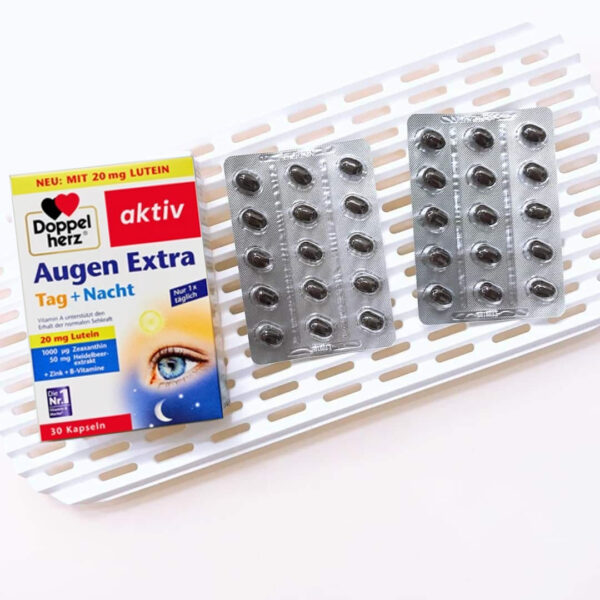 Viên uống bổ mắt Doppelherz Augen Extra Tag + Nacht – Bảo vệ mắt khỏe mạnh cả ngày và đêm | eustore.com.vn
