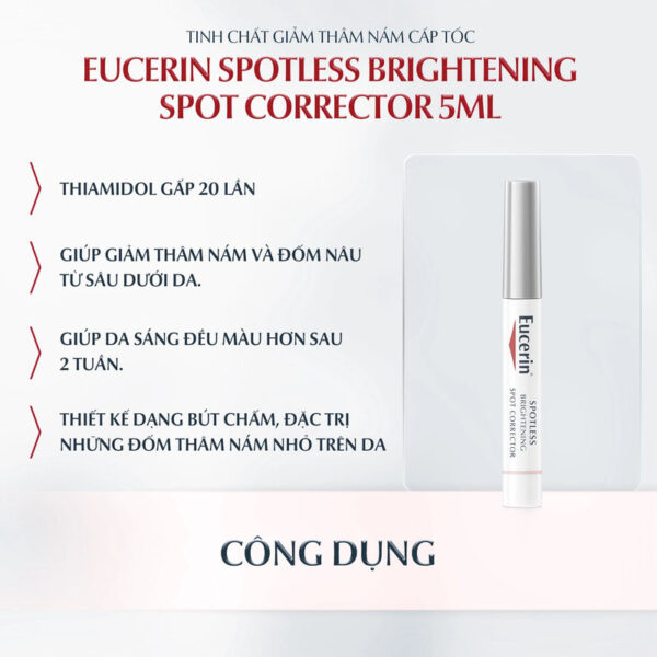 Công dụng của Bút chấm trị nám, tàn nhang Eucerin Spotless Brightening Spot Corrector 5ml | eustore.com.vn