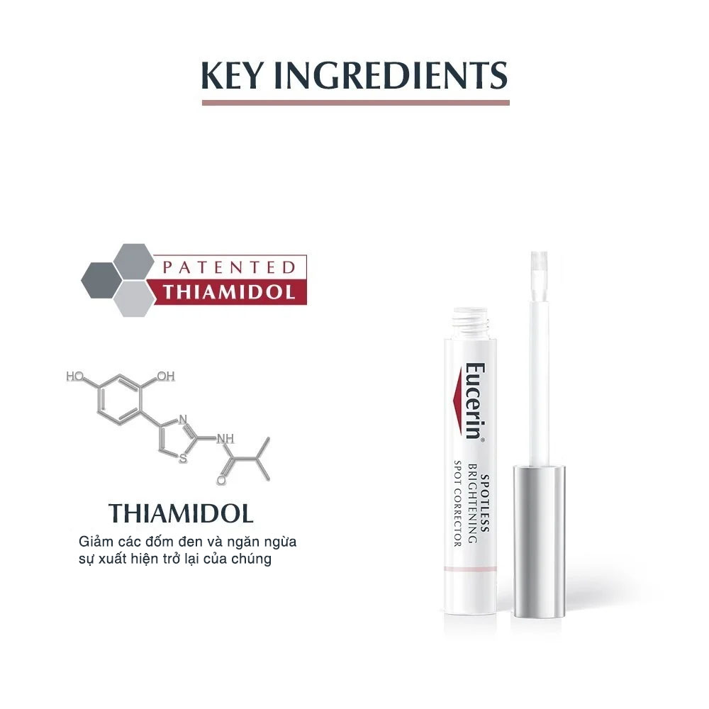 Thành phần Thiamidol trong Serum nám Eucerin Spotless Brightening Booster 30ml – Trị thâm nám, tàn nhang, làm sáng da đều màu | eustore.com.vn