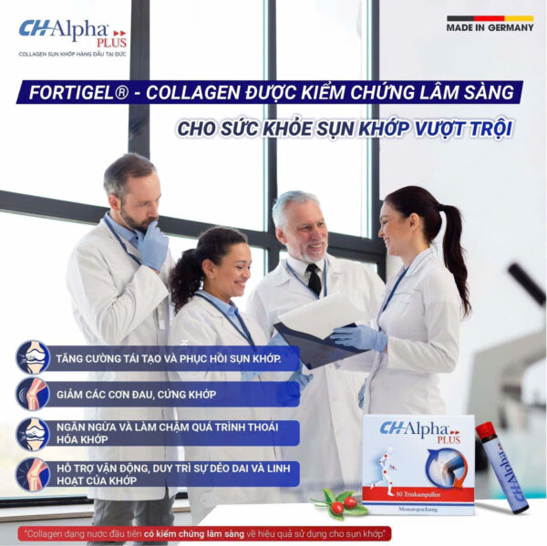 CH-Alpha Plus Collagen Đức – Giảm đau nhức, tái tạo và bảo vệ sụn khớp | eustore.com.vn
