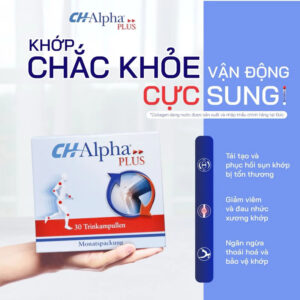 CH-Alpha Plus Collagen Đức – Giảm đau nhức, tái tạo và bảo vệ sụn khớp có tốt không?| eustore.com.vn