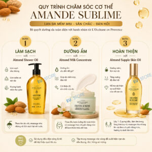 [Mẫu mới] Dầu dưỡng thể hạnh nhân L’Occitane Amande Sublime 100ml