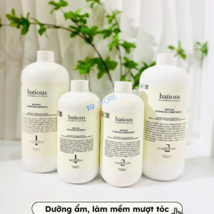 Dầu gội xả Batious trắng 500ml & 960ml - Dưỡng ẩm sâu cho tóc khô xơ, chẻ ngọn | eustore.com.vn