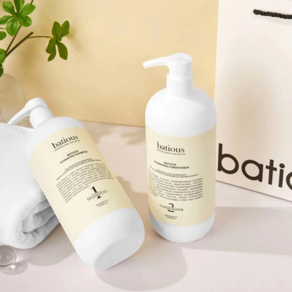 Dầu gội xả Batious trắng 500ml- Dưỡng ẩm sâu cho tóc khô xơ, chẻ ngọn | eustore.com.vn