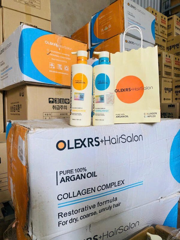 Dầu Gội Xả OLEXRS+HairSalon Collagen Complex 500ml – Phục Hồi Chuyên Sâu Cho Tóc Khô, Hư Tổn | eustore.com.vn
