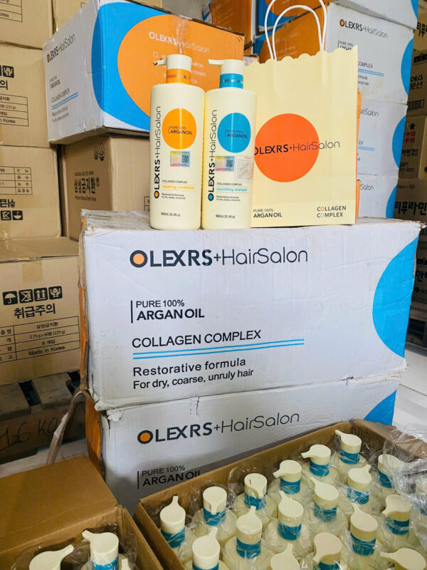 Dầu Gội Xả OLEXRS+HairSalon Collagen Complex 960ml – Phục Hồi Chuyên Sâu Cho Tóc Khô, Hư Tổn | eustore.com.vn