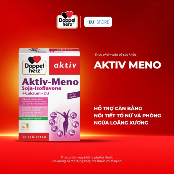 Doppelherz Aktiv-Meno – Cân bằng nội tiết tố cho phụ nữ tiền mãn kinh, mãn kinh | eustore.com.vn