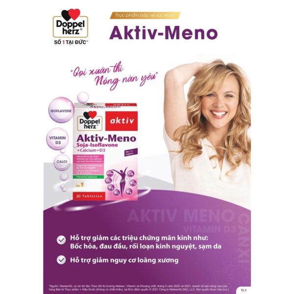 Doppelherz Aktiv-Meno – Cân bằng nội tiết tố cho phụ nữ tiền mãn kinh, mãn kinh | eustore.com.vn