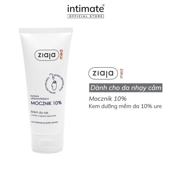 Kem dưỡng da tay Ziaja Med Ure 10% – Giảm khô nứt, bong sừng & phục hồi da tay | eustore.com.vn