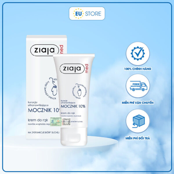 Kem dưỡng da tay Ziaja Med Ure 10% – Giảm khô nứt, bong sừng & phục hồi da tay | eustore.com.vn