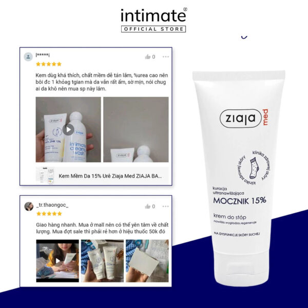 Kem dưỡng da chân Ziaja Med Ure 15% có tốt không? | eustore.com.vn
