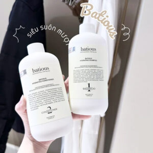 Dầu gội xả Batious trắng 500ml- Dưỡng ẩm sâu cho tóc khô xơ, chẻ ngọn | eustore.com.vn