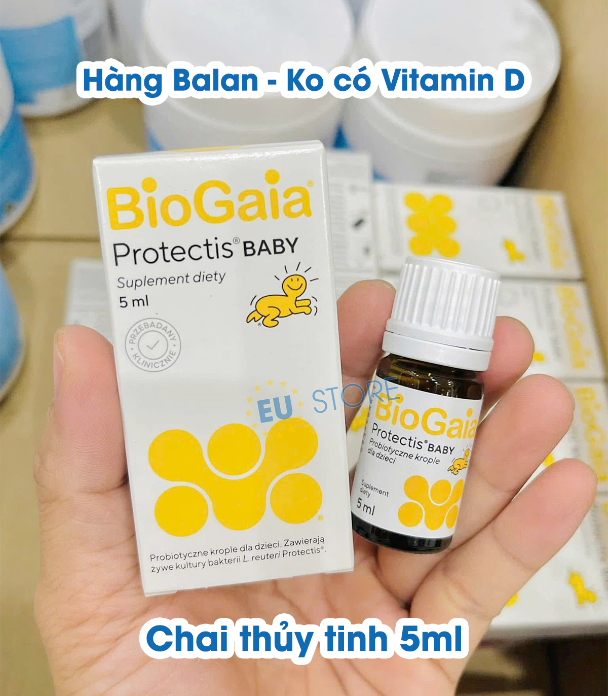 Men vi sinh BioGaia Protectis Baby Drops 5ml dạng chai bản Ba Lan | eustore.com.vn