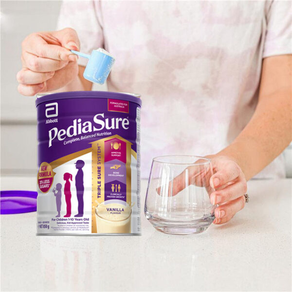 Sữa PediaSure Úc Vanilla 850g cho bé 1-10 tuổi – Dinh dưỡng cân bằng, ít đường cho bé biếng ăn | eustore.com.vn