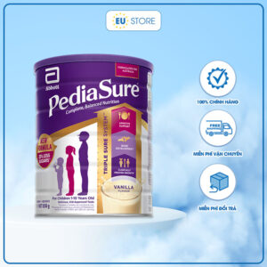 Sữa PediaSure Úc Vanilla 850g cho bé 1-10 tuổi – Dinh dưỡng cân bằng, ít đường cho bé biếng ăn | eustore.com.vn
