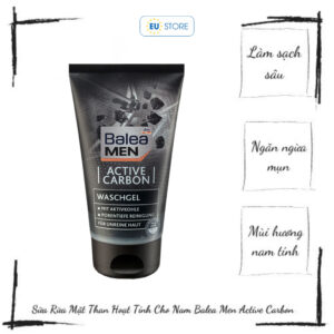 Sữa rửa mặt Balea Men Active Carbon Waschgel than hoạt tính cho nam da dầu mụn | eustore.com.vn