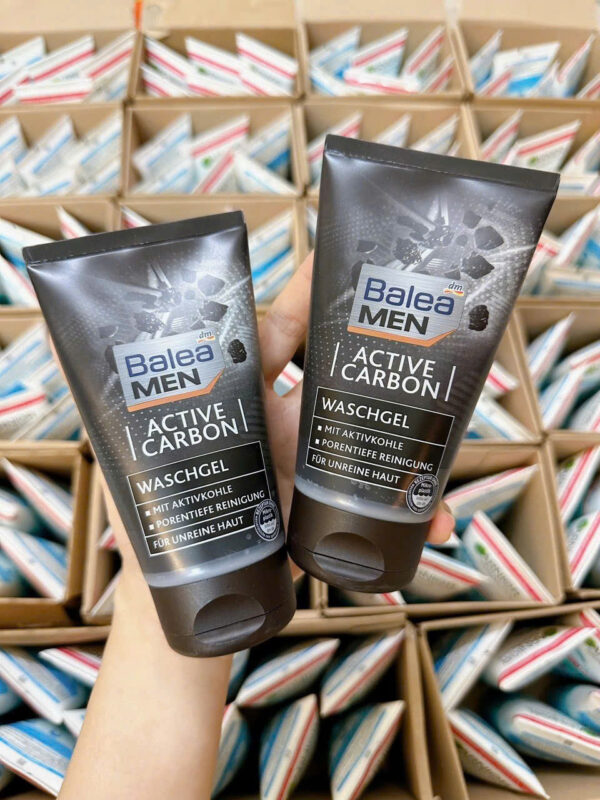 Sữa rửa mặt Balea Men Active Carbon Waschgel than hoạt tính cho nam da dầu mụn | eustore.com.vn