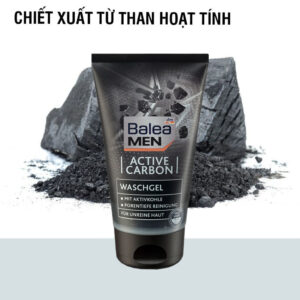 Sữa rửa mặt Balea Men Active Carbon Waschgel than hoạt tính cho nam da dầu mụn | eustore.com.vn