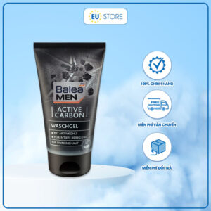 Sữa rửa mặt Balea Men Active Carbon Waschgel than hoạt tính cho nam da dầu mụn | eustore.com.vn