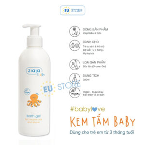 Sữa tắm Ziaja cho bé sơ sinh từ 3 tháng – Dịu nhẹ, an toàn | eustore.com.vn