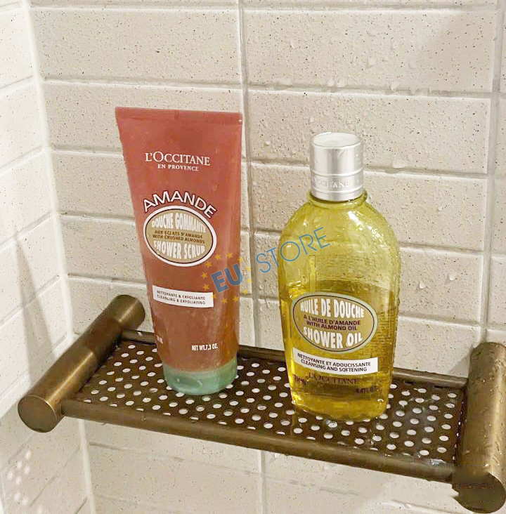 Bộ đôi Tẩy tế bào chết L'Occitane Almond Shower Scrub + Dầu dưỡng thể L'Occitane Almond Supple Skin Oil – Dịu nhẹ, dưỡng ẩm và mịn da | eustore.com.vn