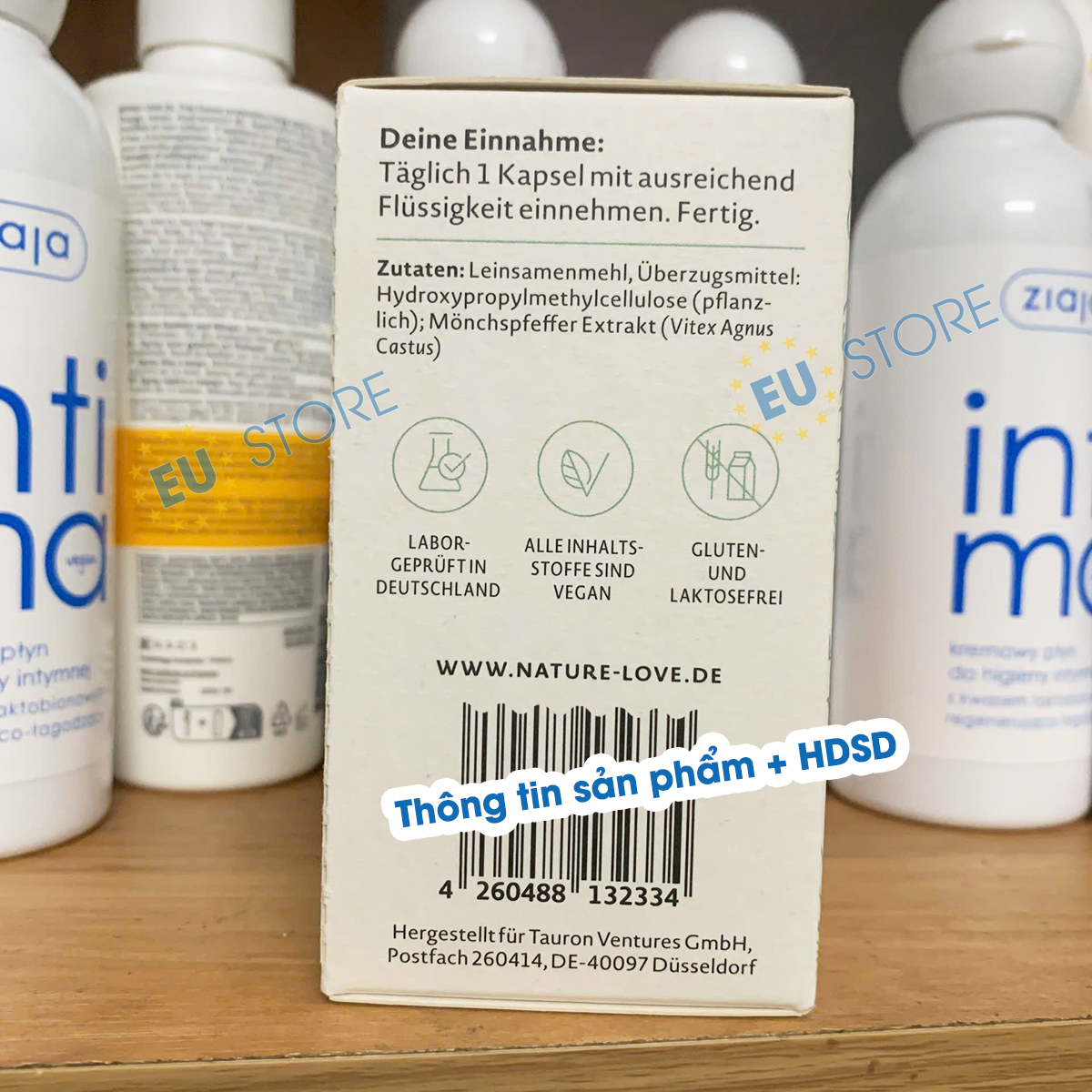 Viên uống nội tiết tố nữ Đức Mönchspfeffer Kapseln Nature Love thảo dược 90 viên | eustore.com.vn Viên uống nội tiết tố nữ Đức Mönchspfeffer Kapseln Nature Love thảo dược 90 viên | eustore.com.vn