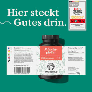 Viên uống nội tiết tố nữ Đức Mönchspfeffer Kapseln Nature Love thảo dược 90 viên | eustore.com.vn