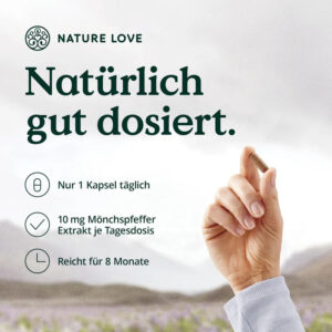 Viên uống nội tiết tố nữ Đức Mönchspfeffer Kapseln Nature Love thảo dược 90 viên | eustore.com.vn