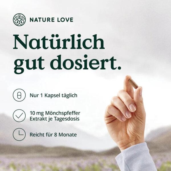 Viên uống nội tiết tố nữ Đức Mönchspfeffer Kapseln Nature Love thảo dược 90 viên | eustore.com.vn