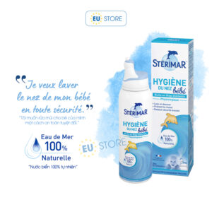 Xịt mũi cá heo Stérimar Bébé màu xanh vệ sinh hàng ngày – An toàn cho bé sơ sinh | eustore.com.vn