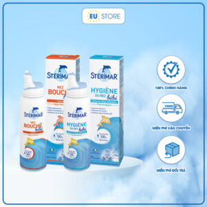 Xịt mũi cá heo Stérimar Bébé xanh & cam – An toàn cho bé sơ sinh | eustore.com.vn