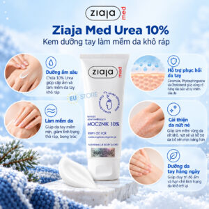 Công dụng của Kem dưỡng da tay Ziaja Med Ure 10% giảm khô nứt, kích ứng & làm mềm da tay