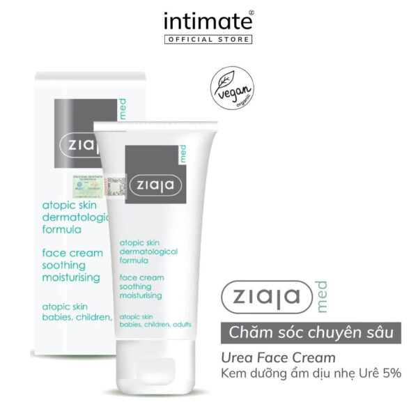 Ziaja Med Atopic Skin 5% Ure – Kem dưỡng ẩm làm dịu & phục hồi da cơ địa | eustore.com.vn