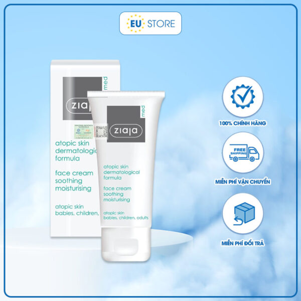 Ziaja Med Atopic Skin 5% Ure – Kem dưỡng ẩm làm dịu & phục hồi da cơ địa | eustore.com.vn