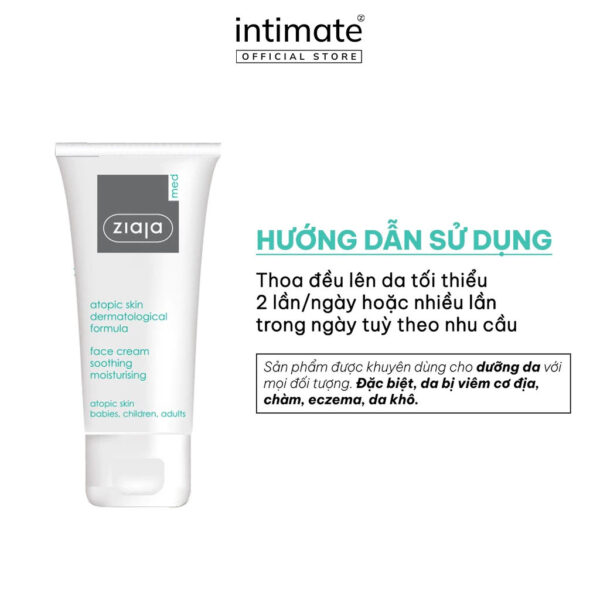 Cách sử dụng Ziaja Med Atopic Skin 5% Ure – Kem dưỡng ẩm làm dịu & phục hồi da cơ địa | eustore.com.vn