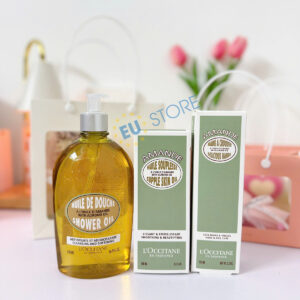 Bộ dưỡng thể hạnh nhân L’Occitane Almond cao cấp - Làm sạch, dưỡng ẩm & làm săn chắc da | eustore.com.vn