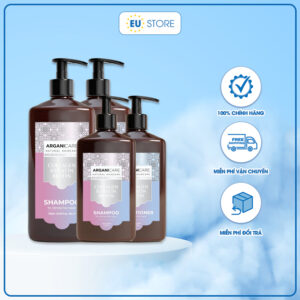 [Mẫu mới] Cặp dầu gội xả Collagen Arganicare Keratin Biotin - Phục hồi tóc hư tổn, khô yếu