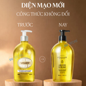 [Mẫu mới] Dầu tắm hạnh nhân L’Occitane Almond Shower Oil 500ml
