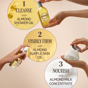 Bộ dưỡng thể hạnh nhân L’Occitane Almond Shower Oil – dưỡng ẩm mềm mịn, hương thơm sang trọng | eustore.com.vn