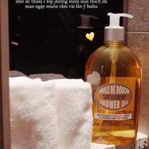 Dầu tắm hạnh nhân L’Occitane Almond Shower Oil – dưỡng ẩm mềm mịn, hương thơm sang trọng | eustore.com.vn
