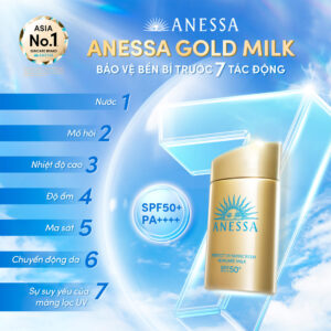 Kem chống nắng Anessa Perfect UV Sunscreen Skincare Milk SPF50+ PA++++