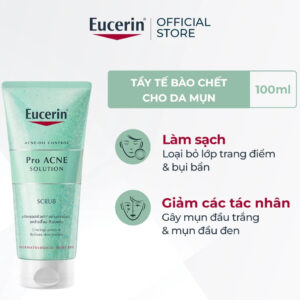 Tẩy Tế Bào Chết Eucerin ProAcne Solution Scrub 100ml Cho Da Dầu Mụn