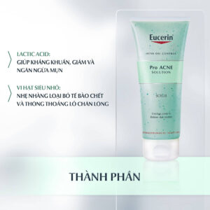 Thành phần của tẩy Tế Bào Chết Eucerin ProAcne Solution Scrub 100ml Cho Da Dầu Mụn