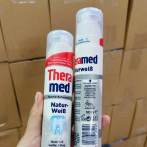Kem đánh răng Theramed atur-Weiß màu trắng – hỗ trợ làm trắng răng tự nhiên