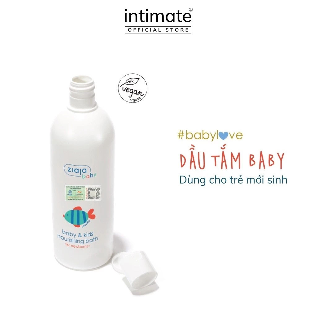 Sữa Tắm Dưỡng Ẩm Ziaja Baby & Kids Nourishing Bath 370ml – Bảo Vệ Làn Da Bé Từ 1 Ngày Tuổi