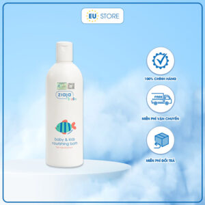Sữa Tắm Dưỡng Ẩm Ziaja Baby & Kids Nourishing Bath 370ml – Bảo Vệ Làn Da Bé Từ 1 Ngày Tuổi