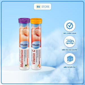 Viên sủi vitamin Mivolis Multivitamin & Vitamin C – Tăng đề kháng, bổ sung vitamin