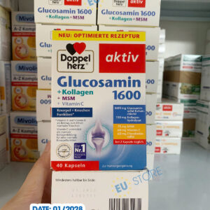 Viên uống xương khớp Doppelherz Glucosamin 1600 + Collagen + MSM + Vitamin C
